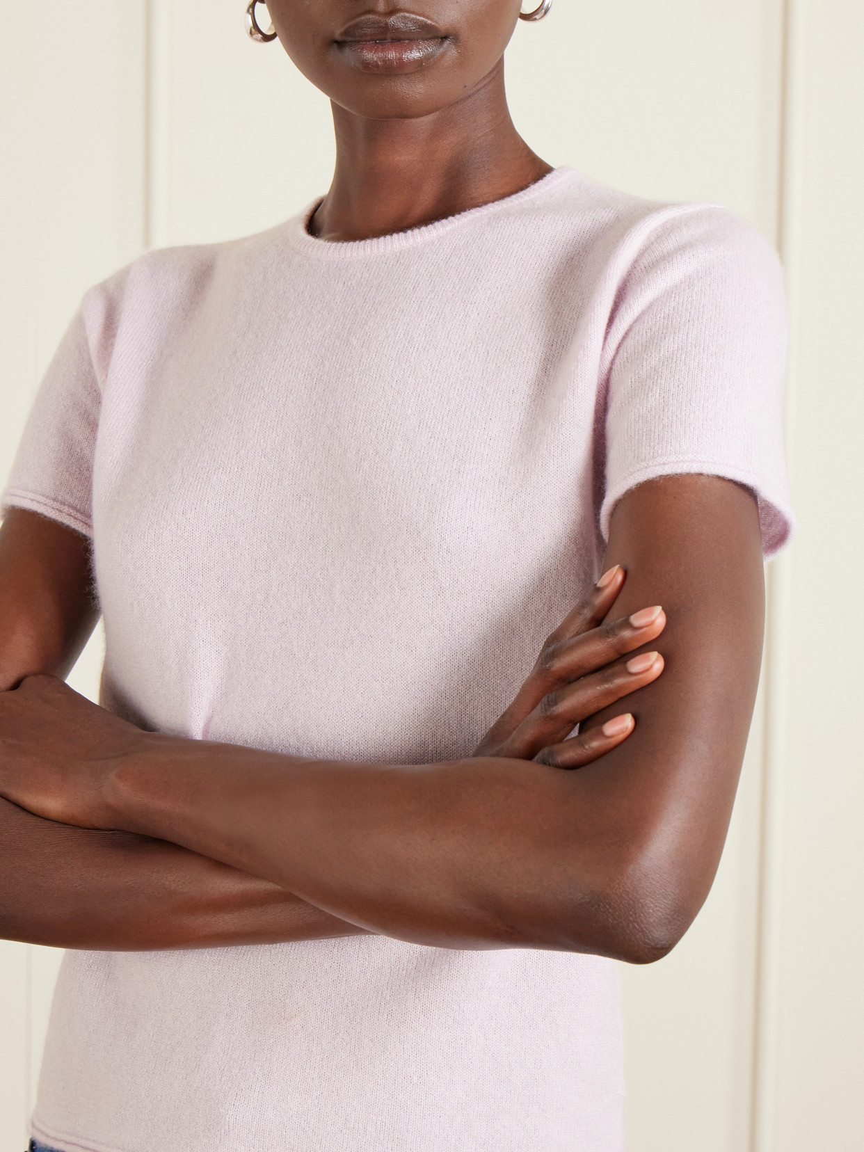Co Cashmere And Silk-blend T-shirt In Pink