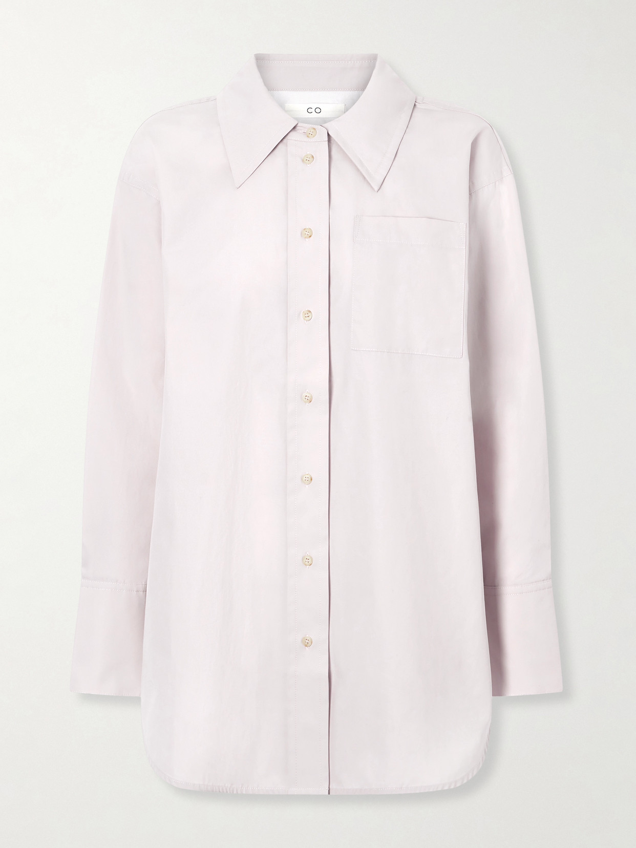 Co Tton-poplin Shirt In Pink