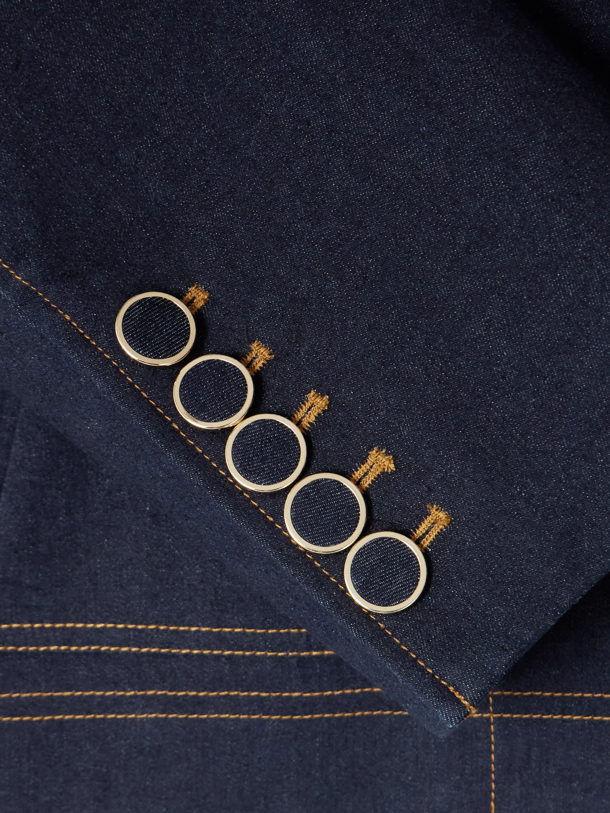 Veronica Beard Barrington Crystal Collar Denim Jacket In Blue