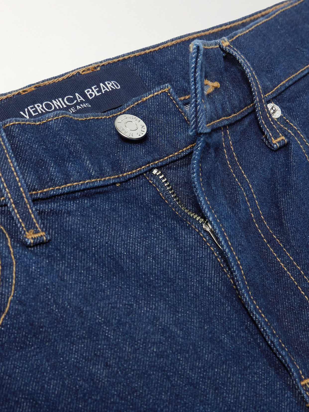 Veronica Beard Leah Mid-rise Straight-leg Jeans In Blue