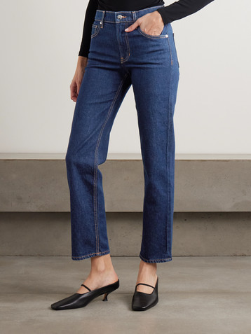 Veronica Beard Leah mid-rise straight-leg jeans