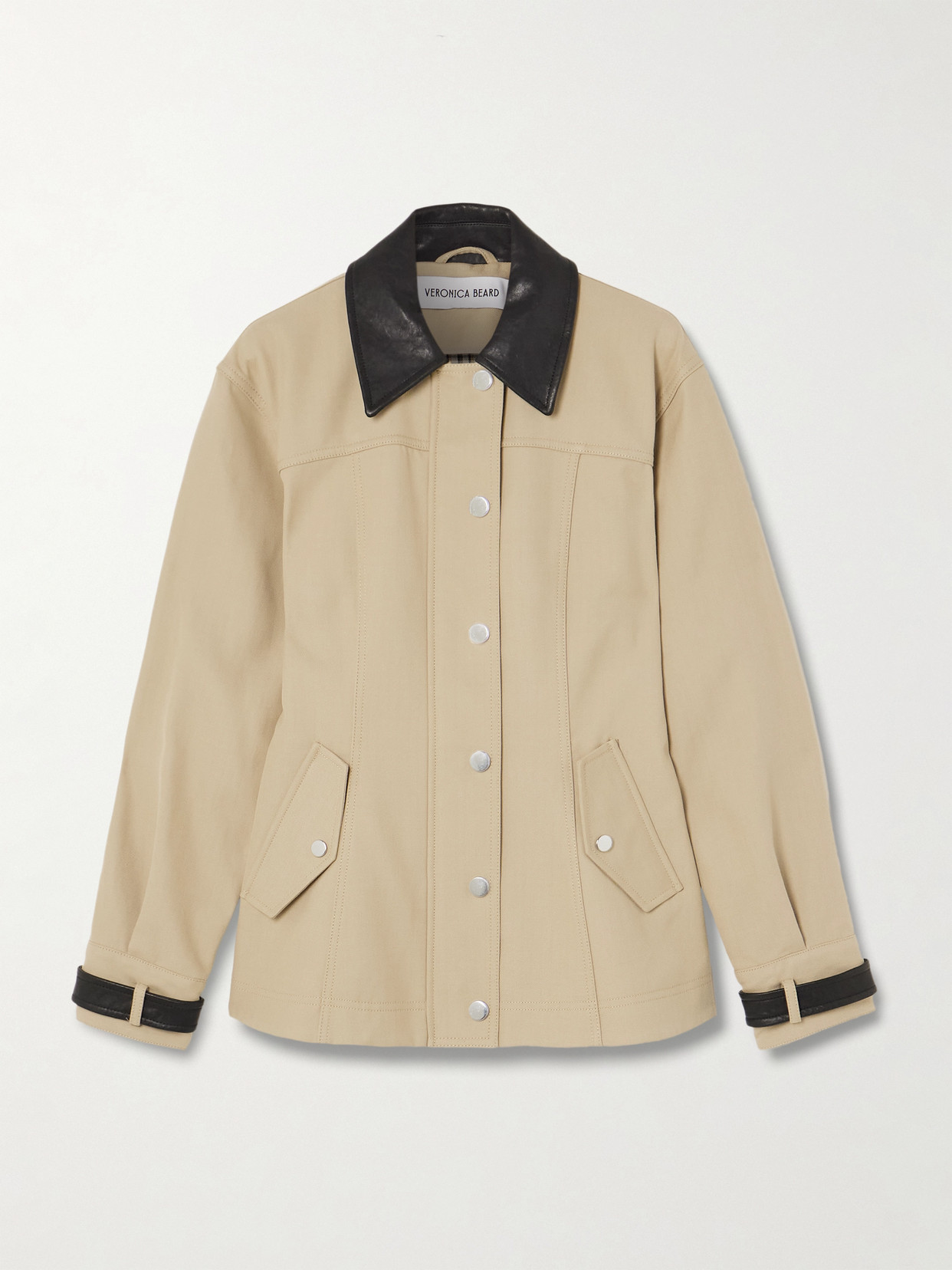 Veronica Beard Talla Water Repellent Cotton Jacket In Sand