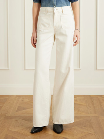 Veronica Beard Kasey mid-rise wide-leg jeans