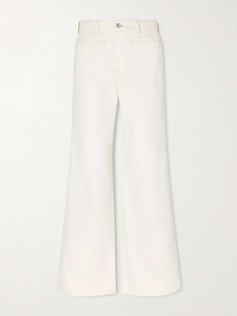 Veronica Beard Kasey Mid-rise Wide-leg Jeans