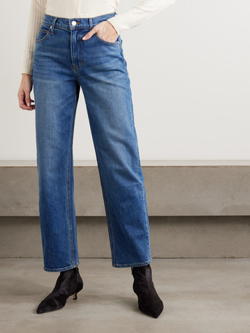 Veronica Beard Harley high-rise barrel-leg jeans