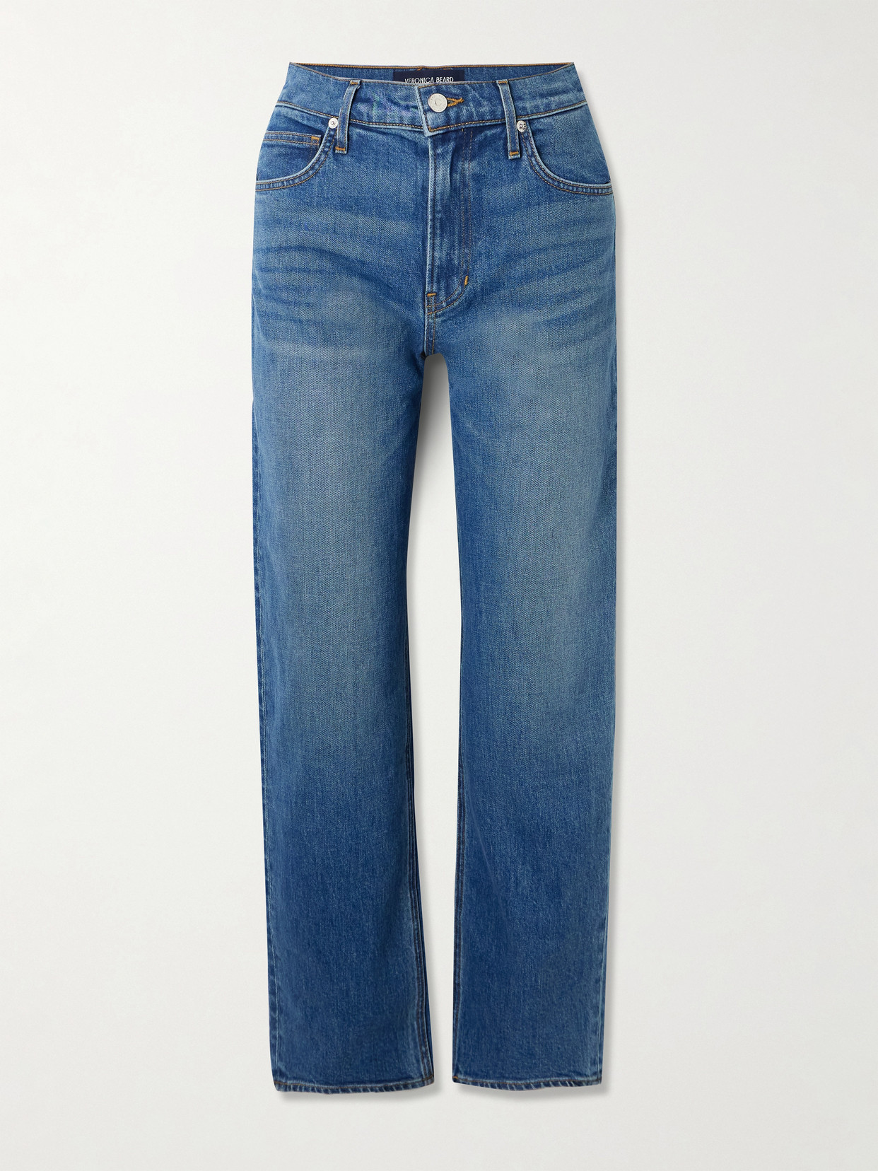 Veronica Beard Harley High-rise Barrel-leg Jeans In Blue