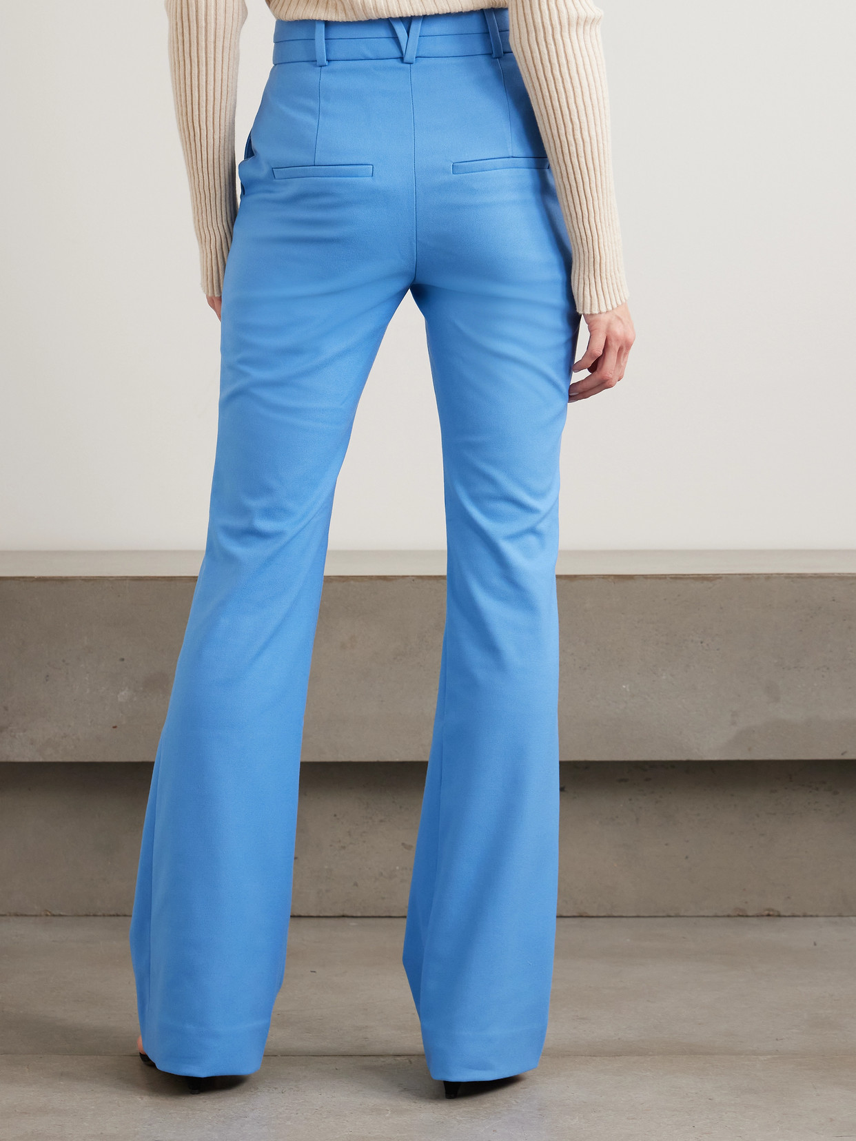 Veronica Beard High-waist Palazzo Pants In Blue