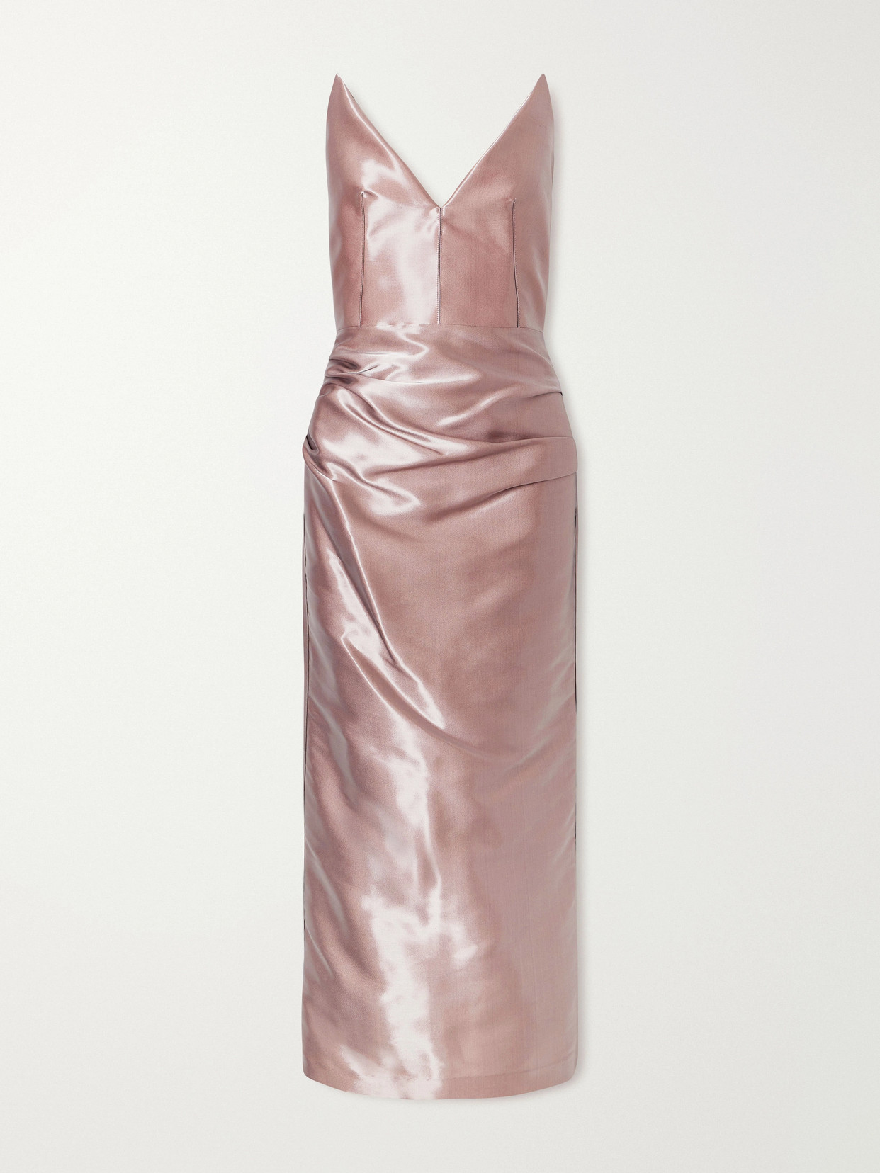 Maticevski Saucy Minx Taffeta Dress In Pink