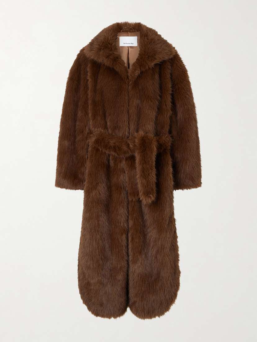 The Frankie Shop Ravello Plush Coat
