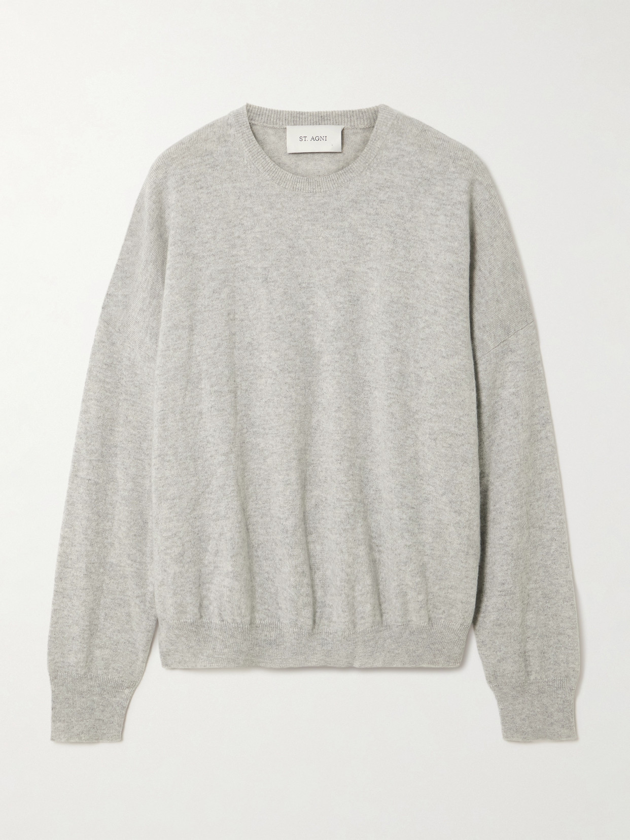 St Agni Cashmere Sweater In Gray