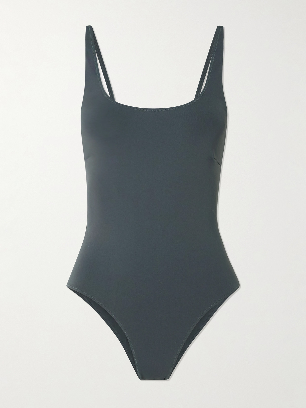 St Agni Stretch Recycled Swimsuit In Gray