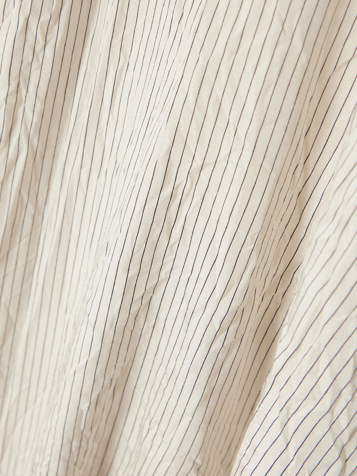 Crinkled Pinstriped Woven Halterneck Tank