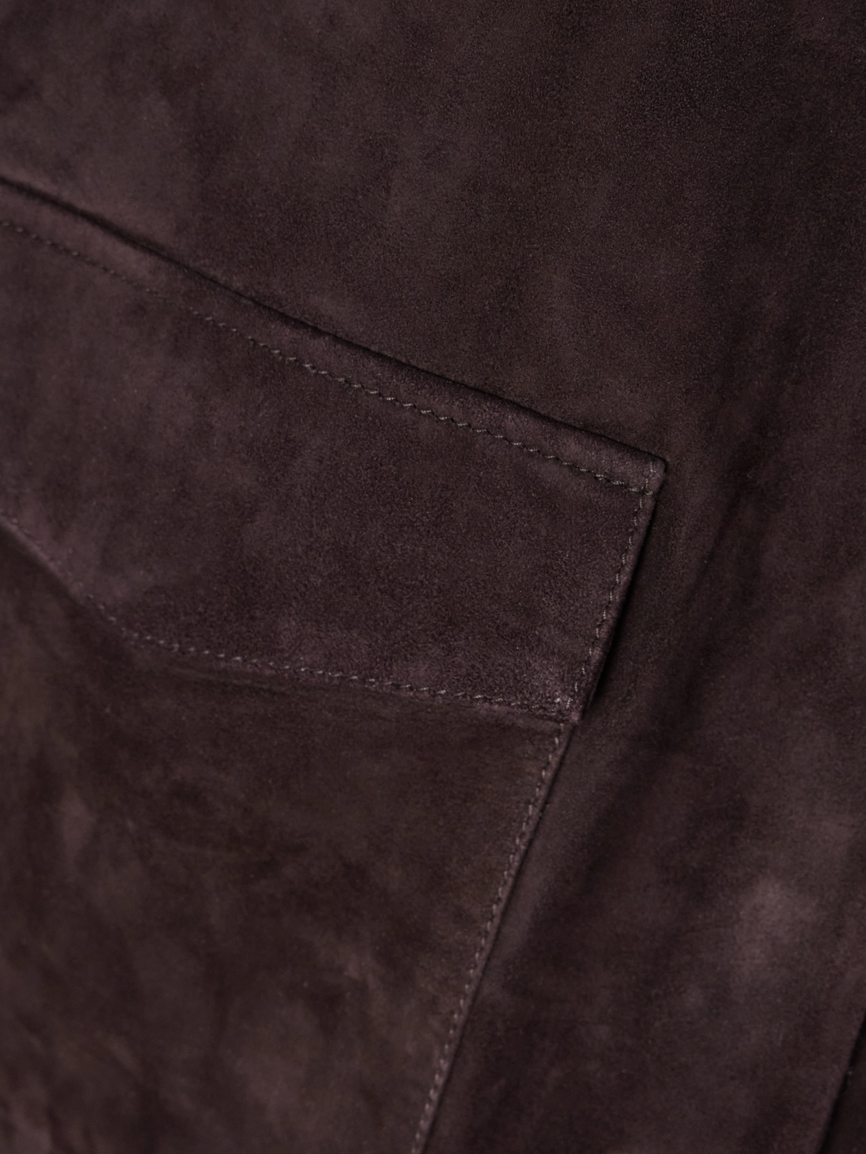 St Agni Utility Cocoon Suede Jacket In Blue