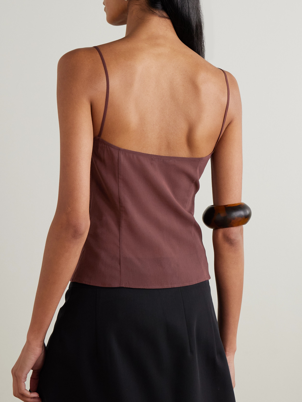 Stretch-Silk Organza Camisole