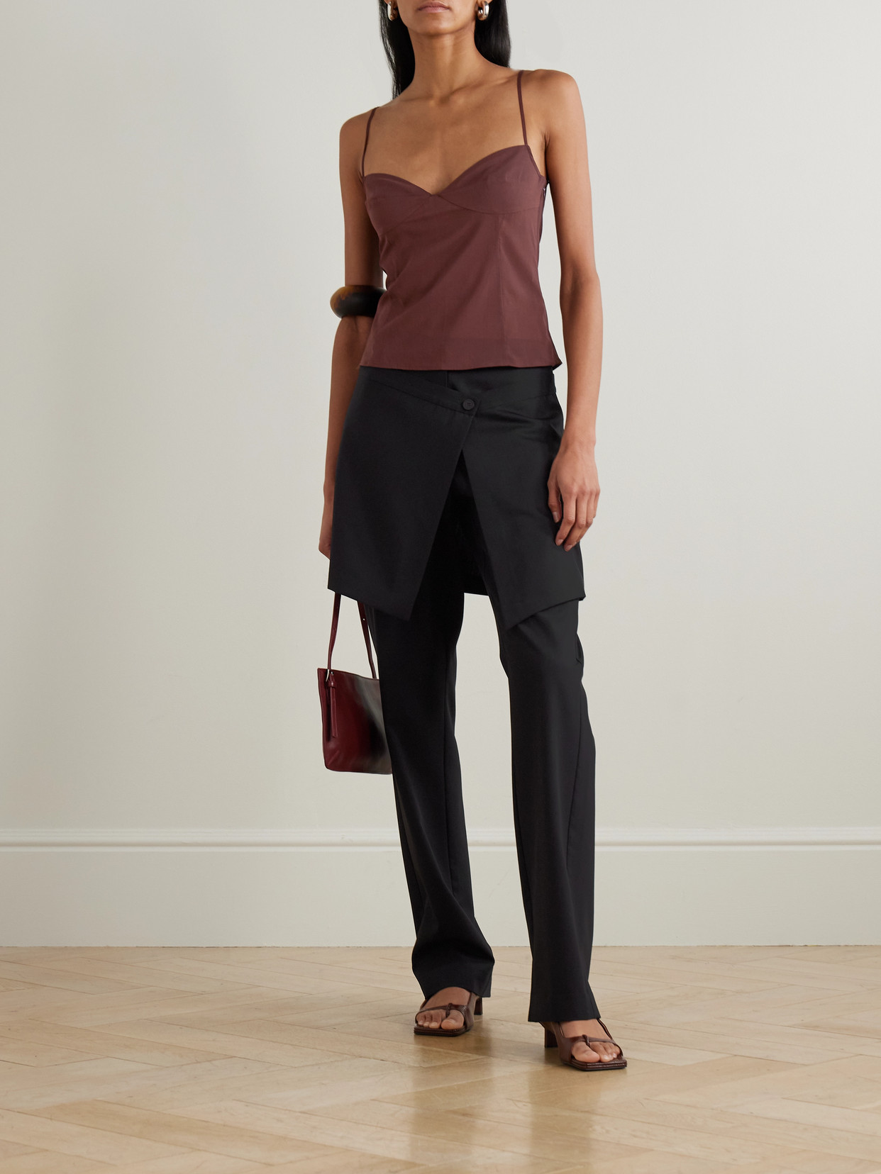 Stretch-Silk Organza Camisole