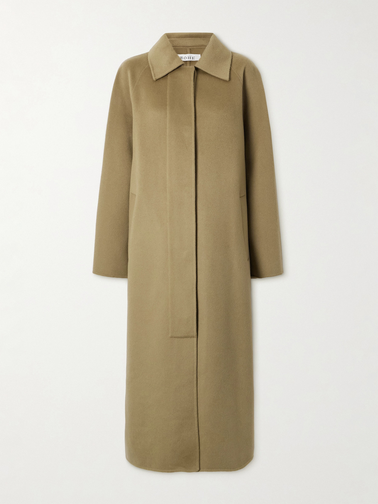 Rohe Leandra Wool And Cashmere-blend Coat In Brown