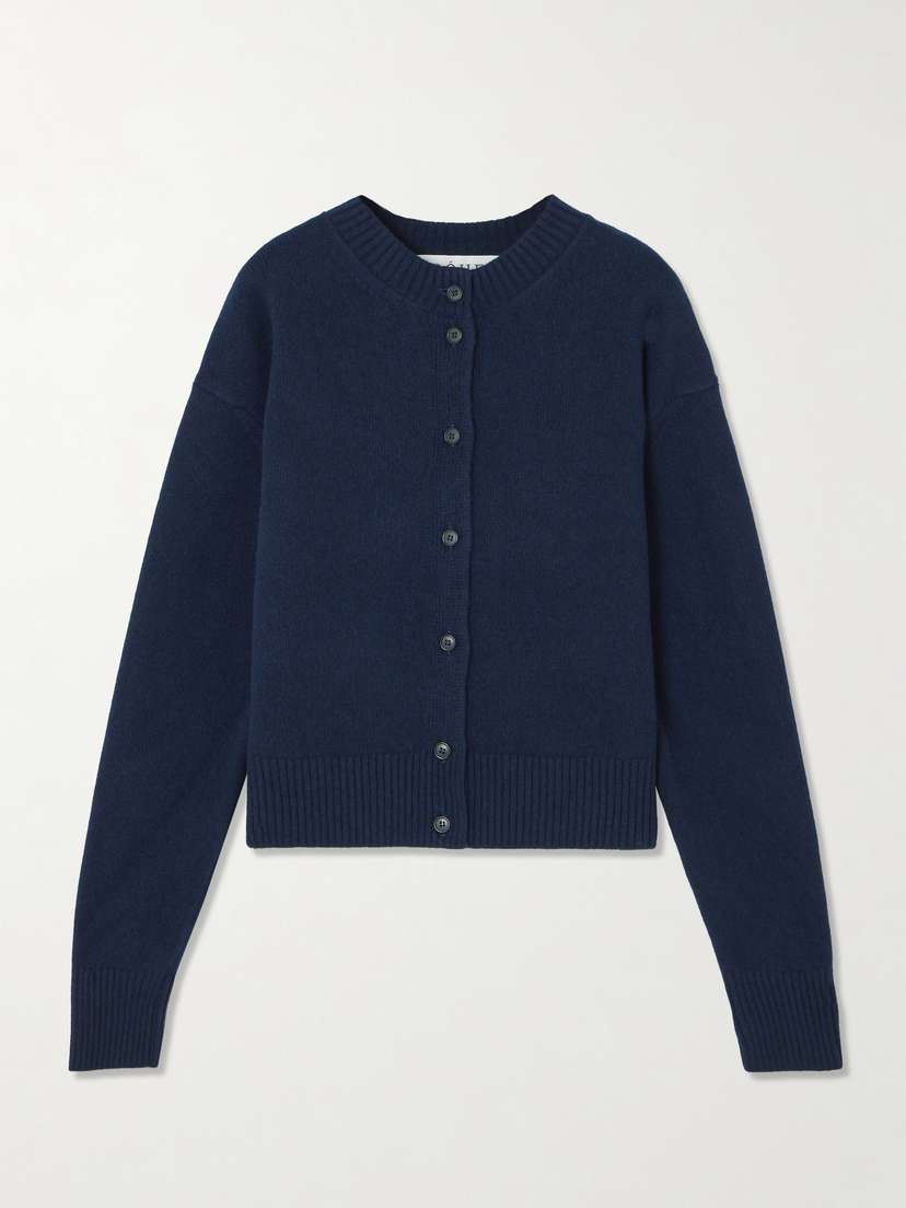 RÓHE Cropped Wool-blend Cardigan