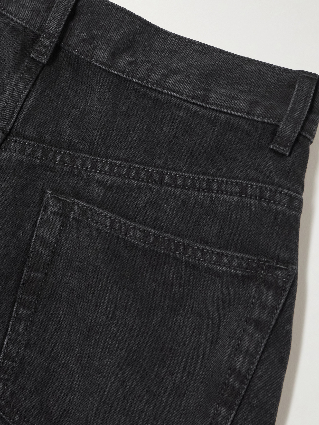 Rohe High-rise Wide-leg Jeans In Black