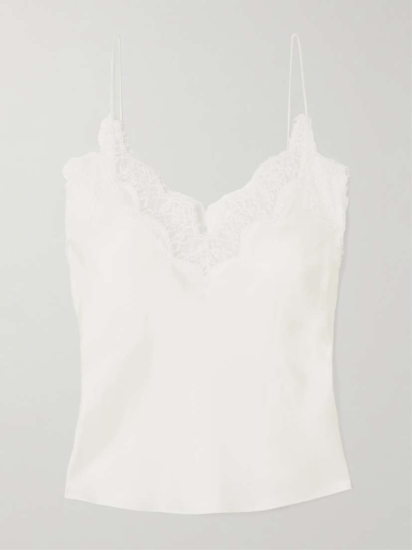 RÓHE Lace-trimmed Silk Camisole