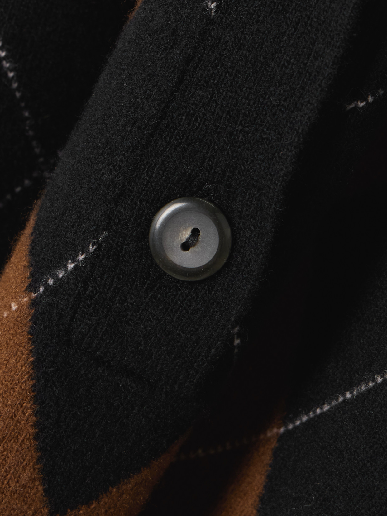 Róhe - Argyle Wool Polo Sweater
