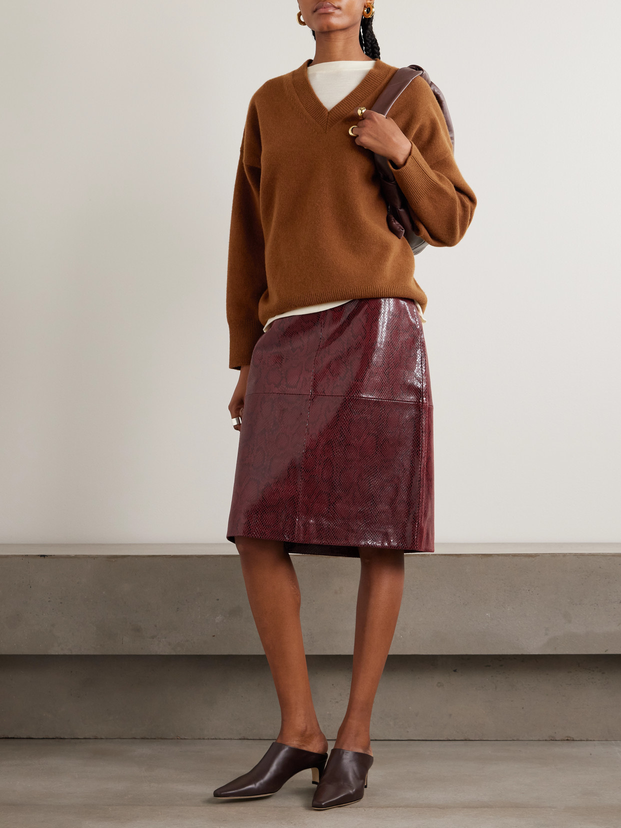 Rohe Wool-blend Sweater In Brown