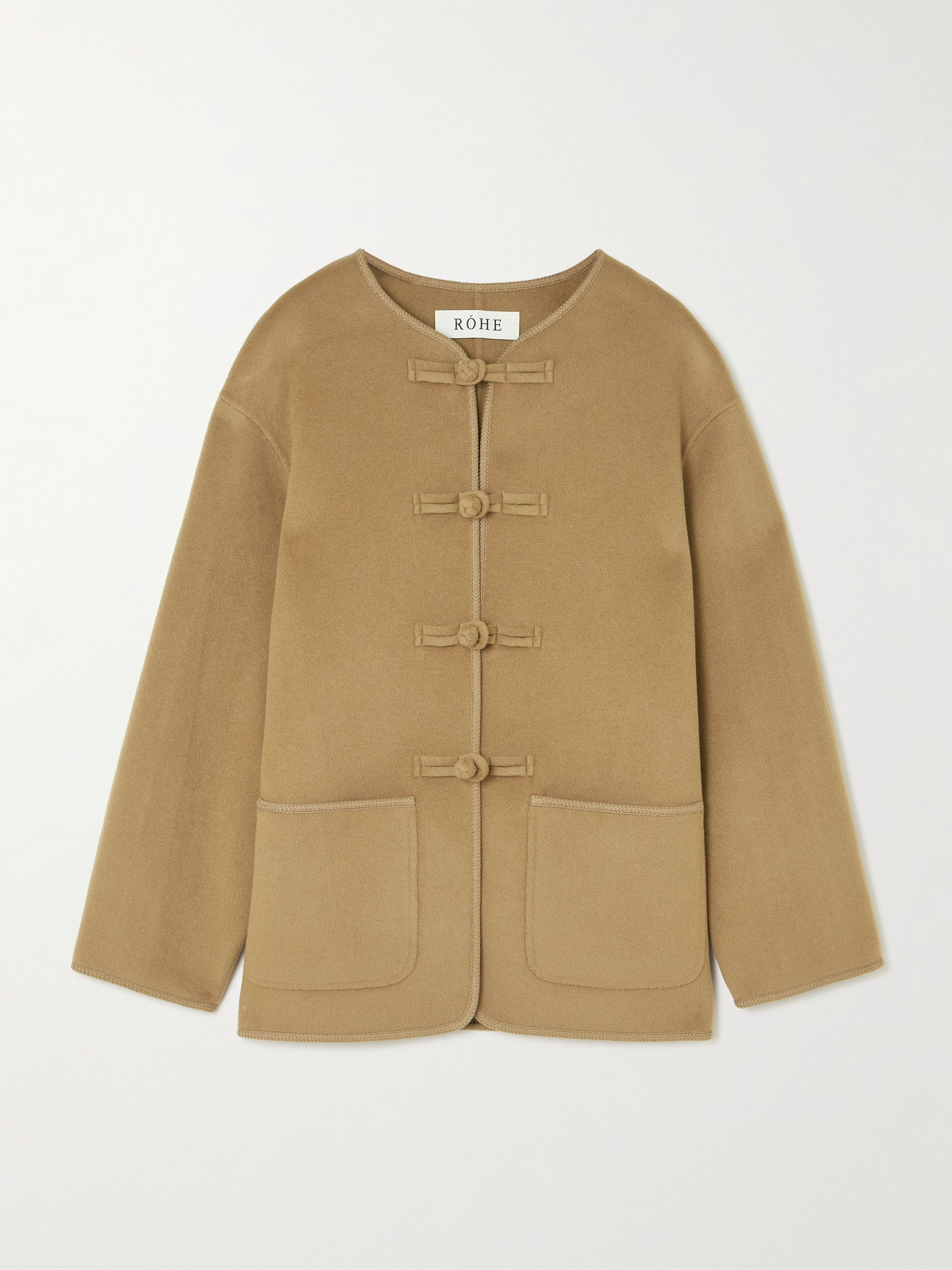 Rohe Marie Wool And Cashmere-blend Jacket In Brown