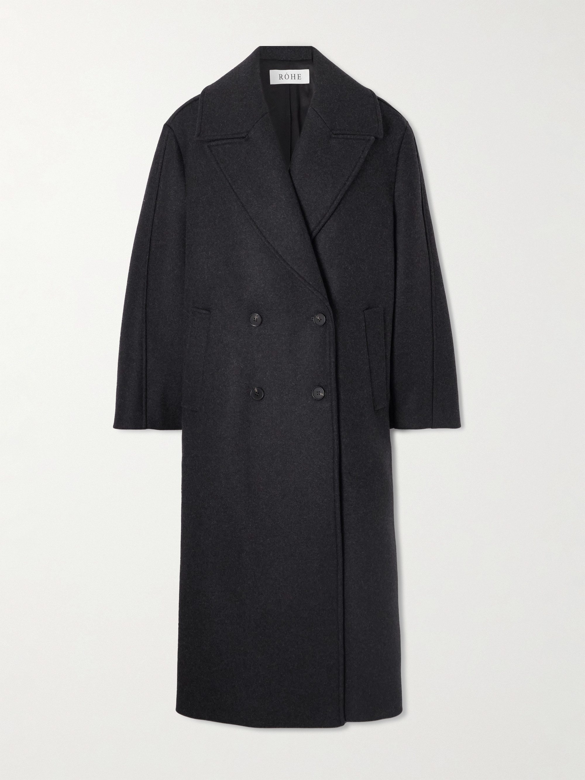 Róhe Ezra oversized double-breasted wool-blend coat