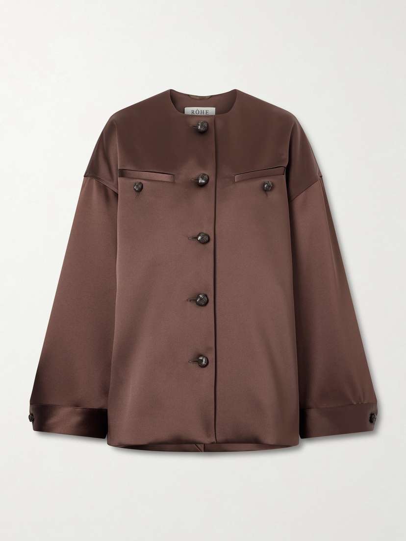 RÓHE Recycled-satin Jacket