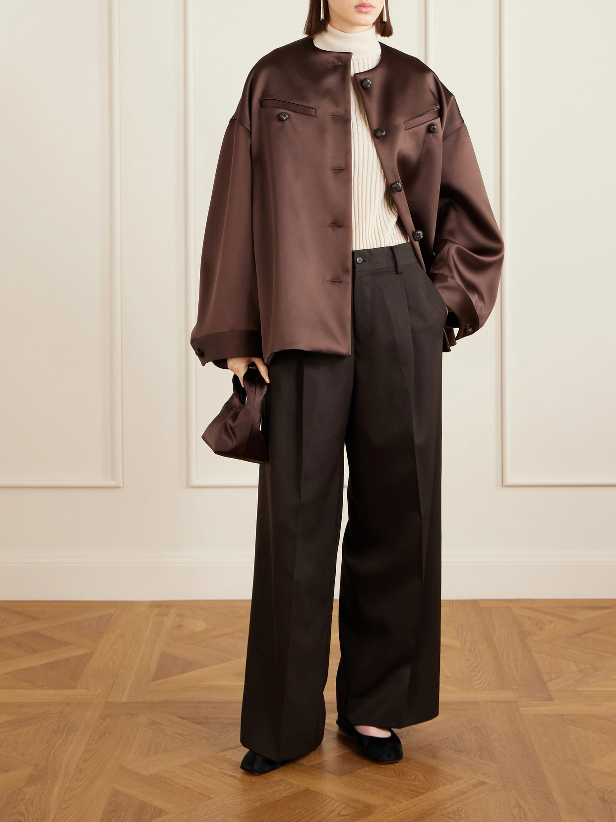 Róhe - Recycled-Satin Jacket