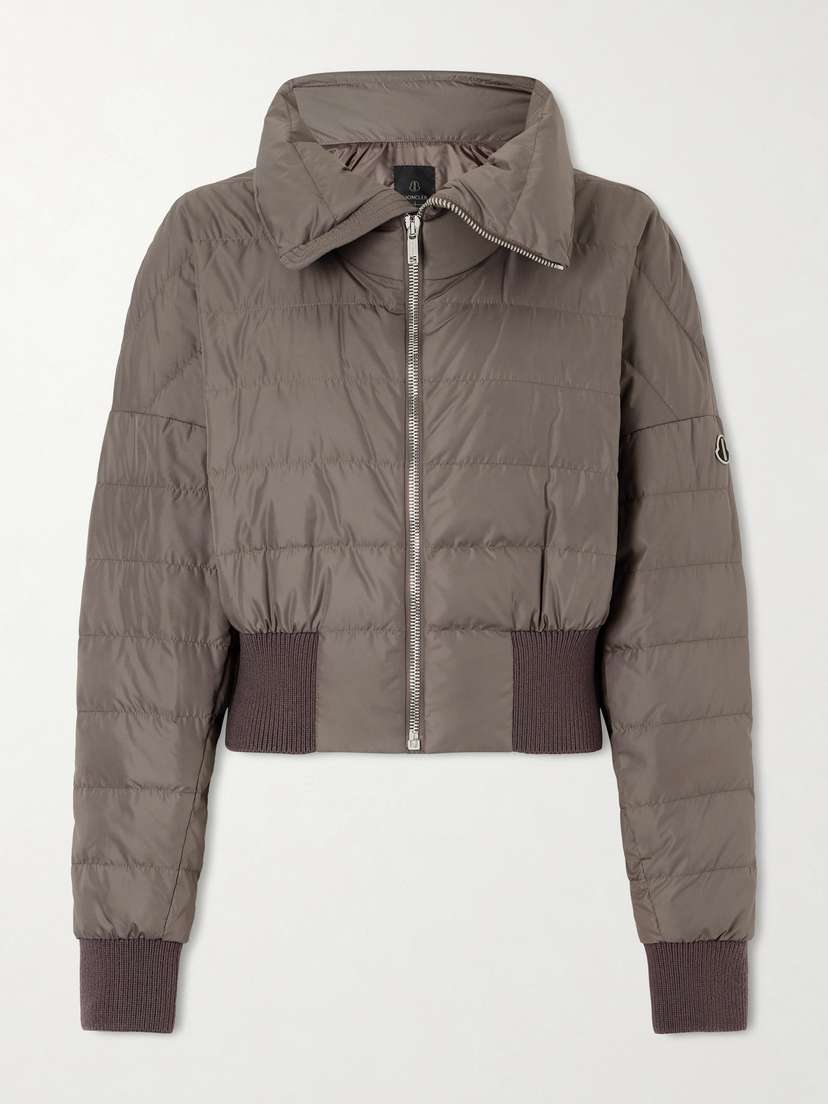 Rick Owens + Moncler Appliquéd Quilted Shell Down Jacket