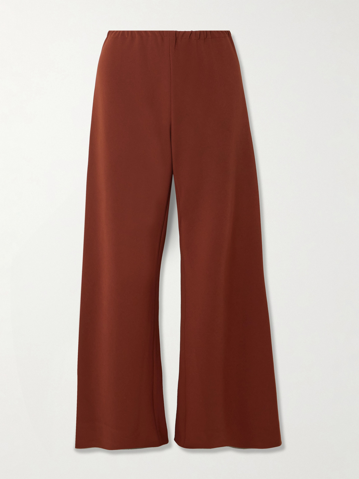 La Ligne Colby Recycled Stretch-crepe Wide-leg Pants In Red