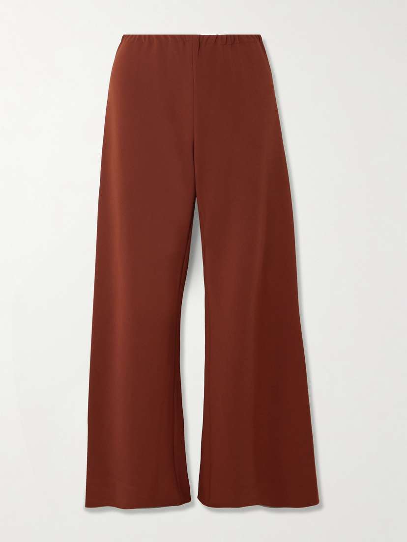 La Ligne Colby Recycled Stretch-crepe Wide-leg Pants