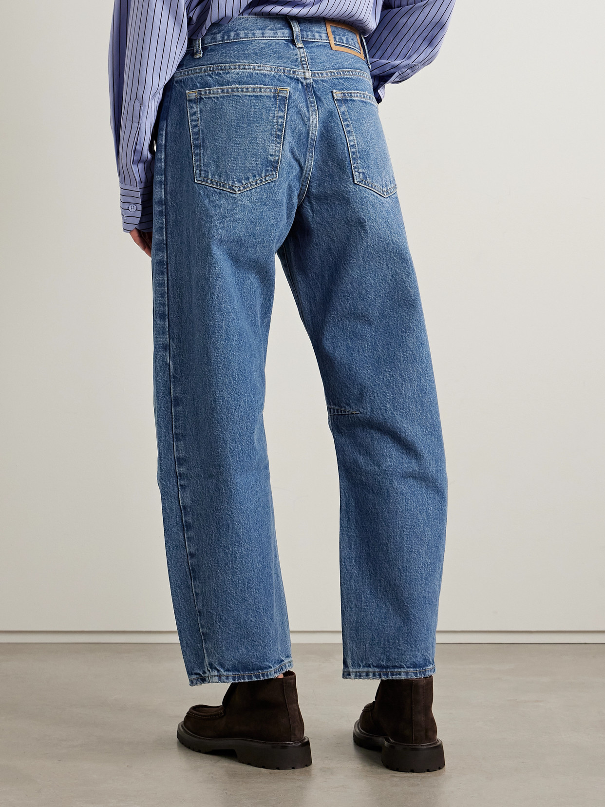 La Ligne Marilyn High-rise Barrel-leg Jeans In Animal Print