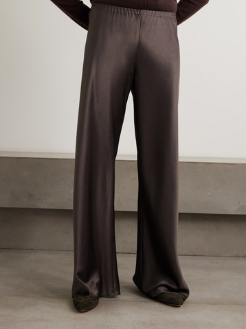 La Ligne Colby satin wide-leg pants