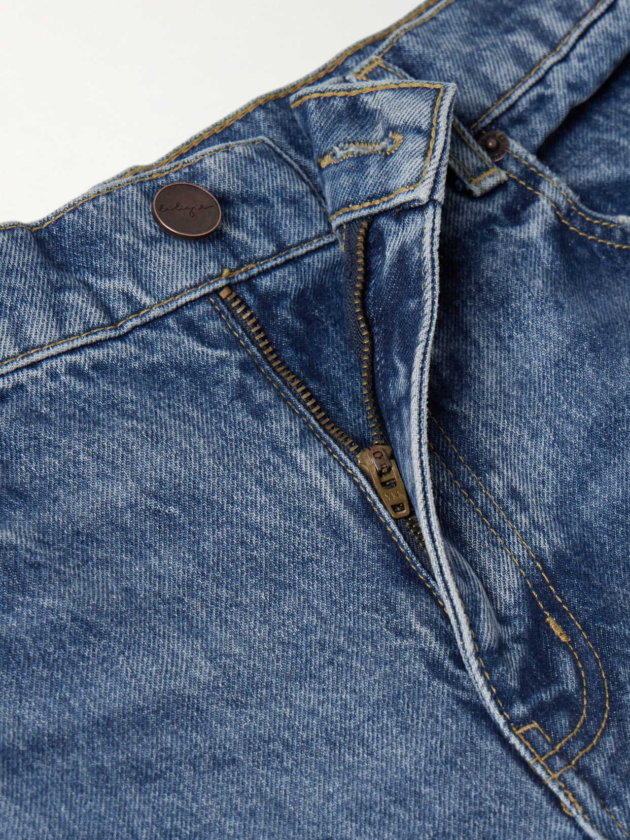 La Ligne Isadora High-rise Wide-leg Jeans In Blue