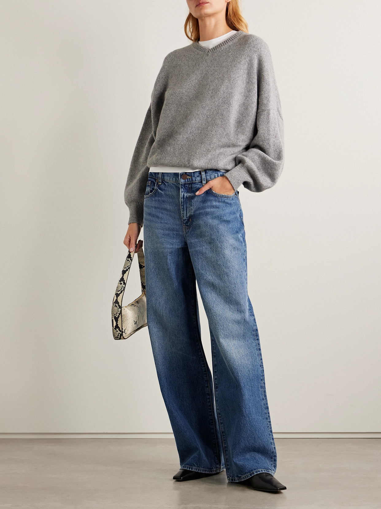 La Ligne Isadora High-rise Wide-leg Jeans In Blue