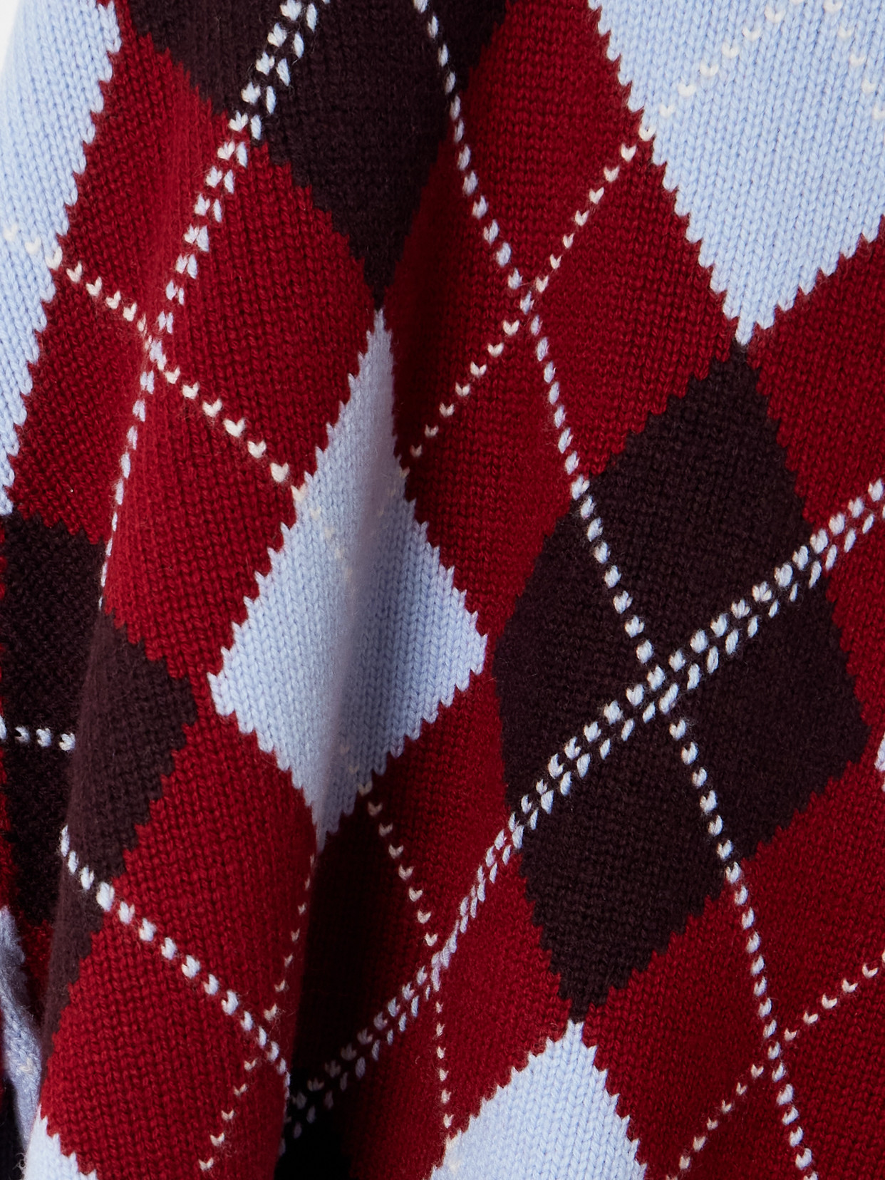 La Ligne Hamish Argyle Wool And Cashmere-blend Sweater In Multi