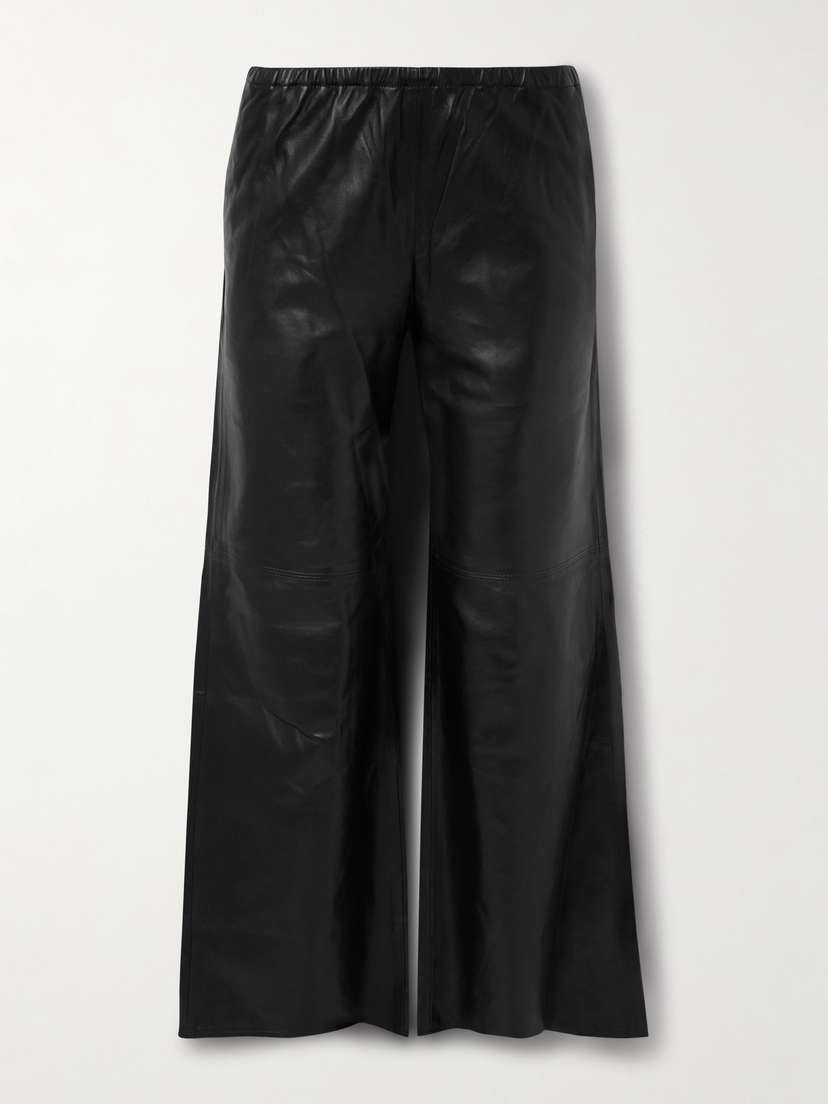 La Ligne Colby Leather Wide-leg Pants