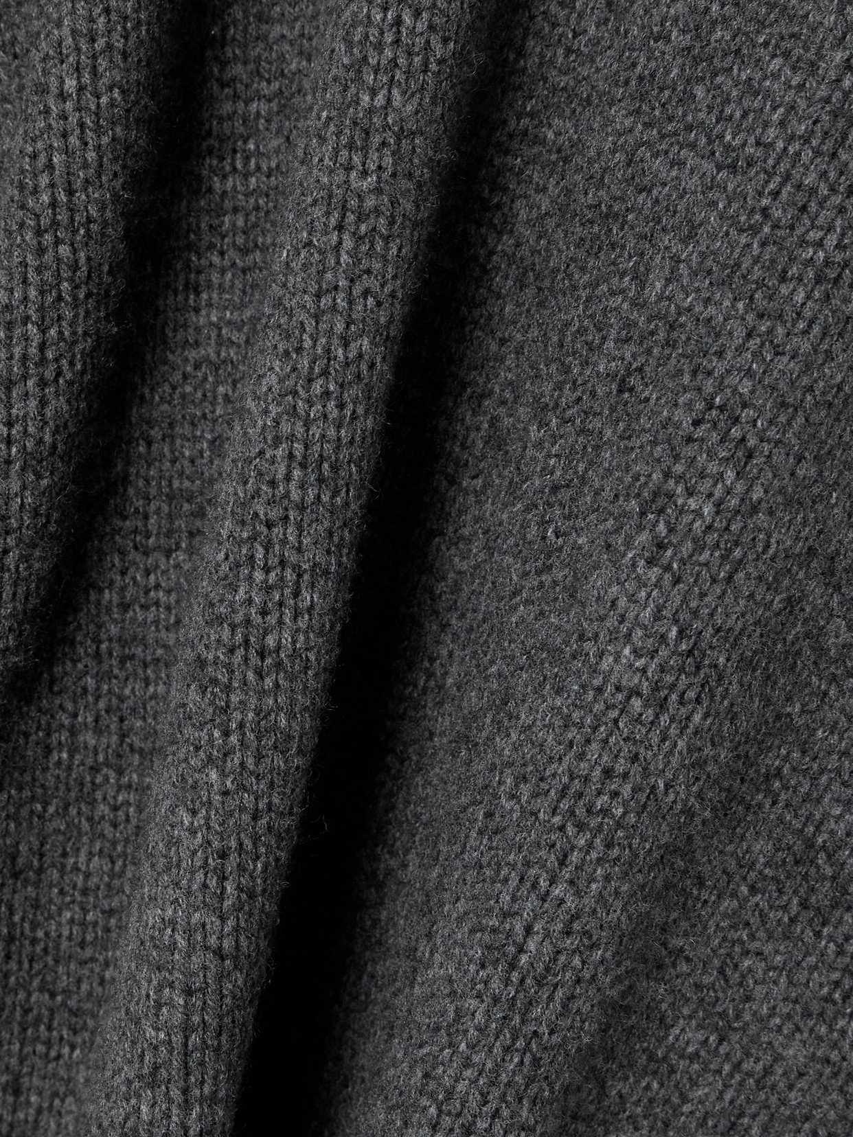 La Ligne Archie Wool And Cashmere-blend Mock-neck Sweater In Gray