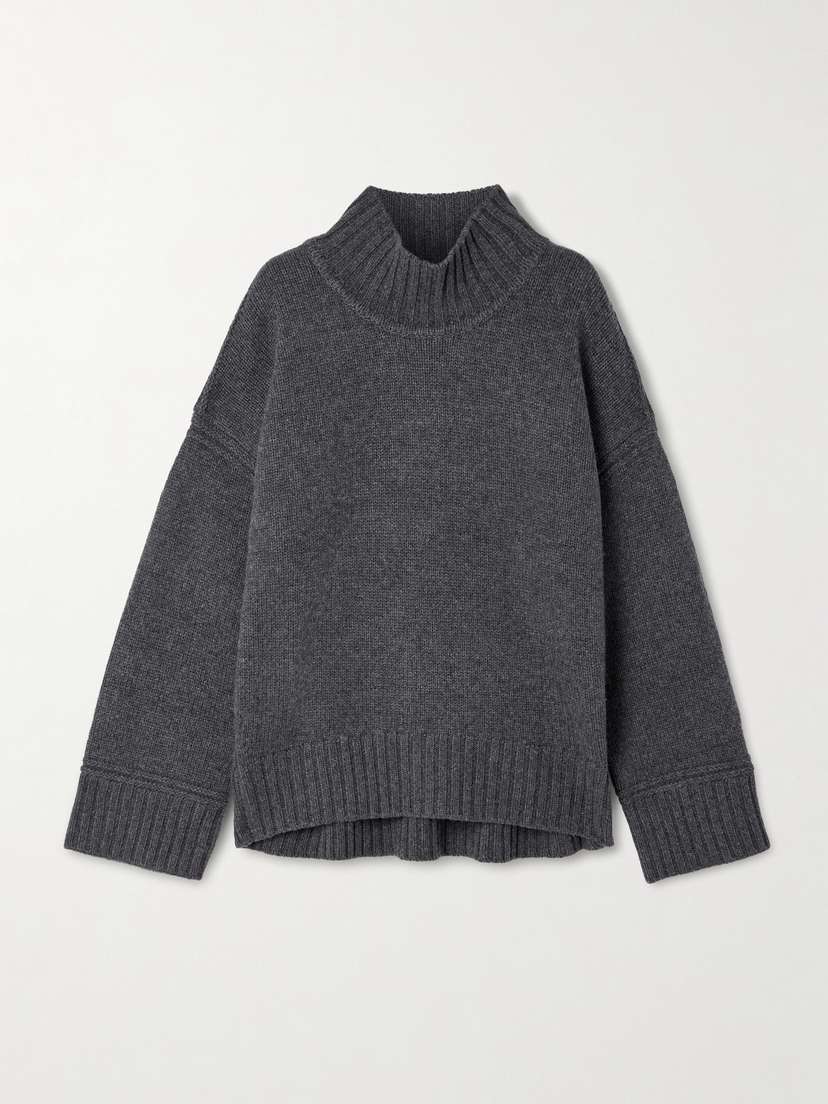 La Ligne Archie Wool And Cashmere-blend Mock-neck Sweater
