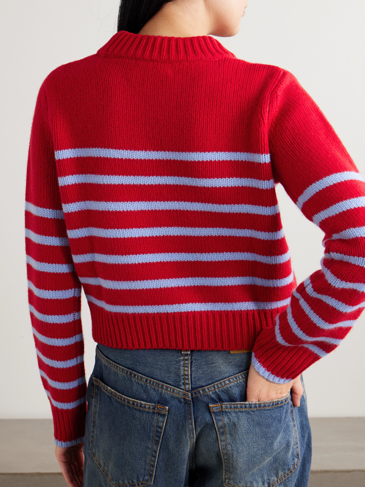 Mini Marin Striped Wool And Cashmere-Blend Sweater