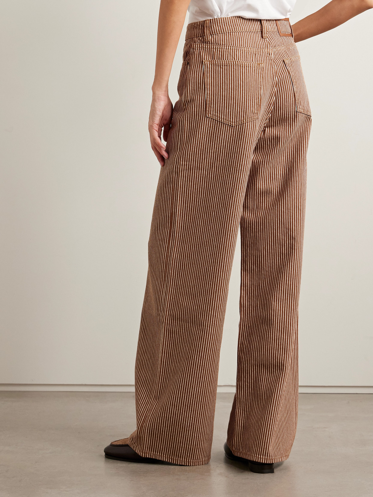 La Ligne Isadora Striped Cotton Wide-leg Pants In Multi