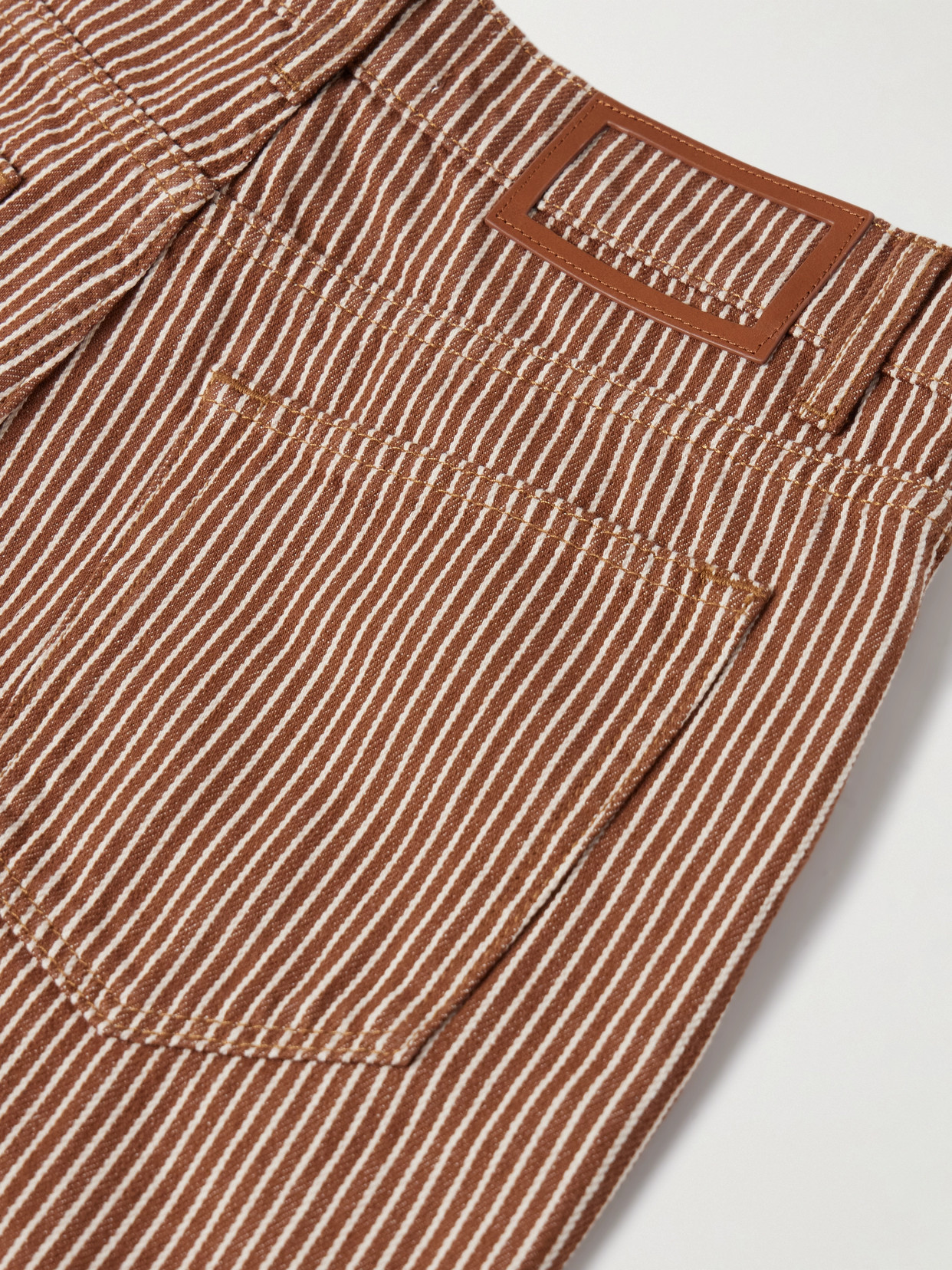 La Ligne Isadora Striped Cotton Wide-leg Pants In Multi