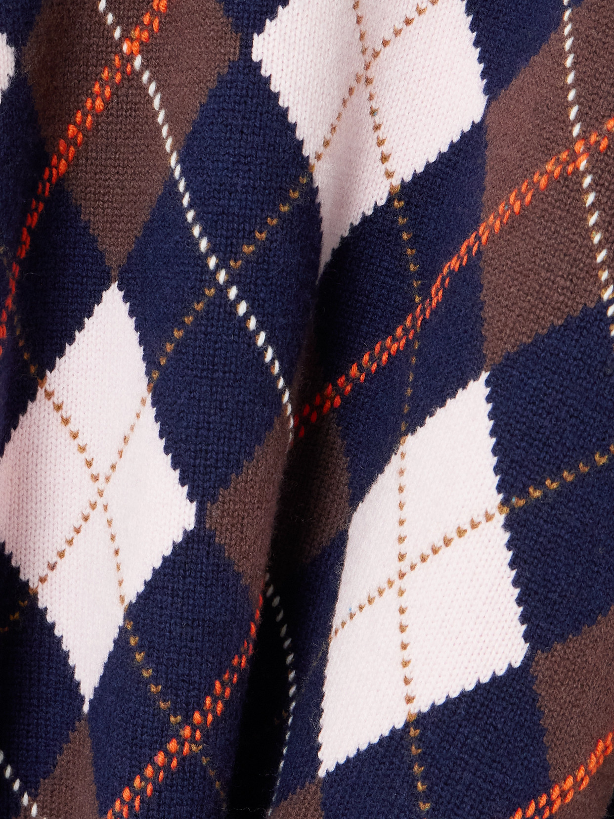 La Ligne Hamish Argyle Wool And Cashmere-blend Sweater In Blue