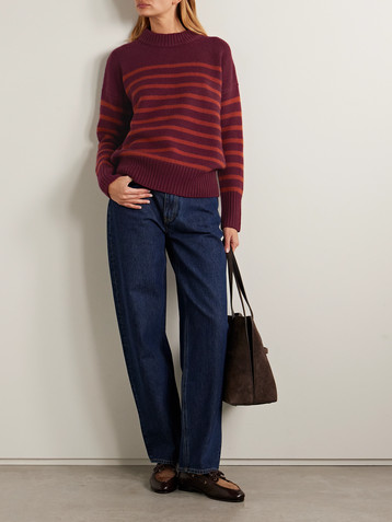 La Ligne Marin striped wool and cashmere-blend sweater