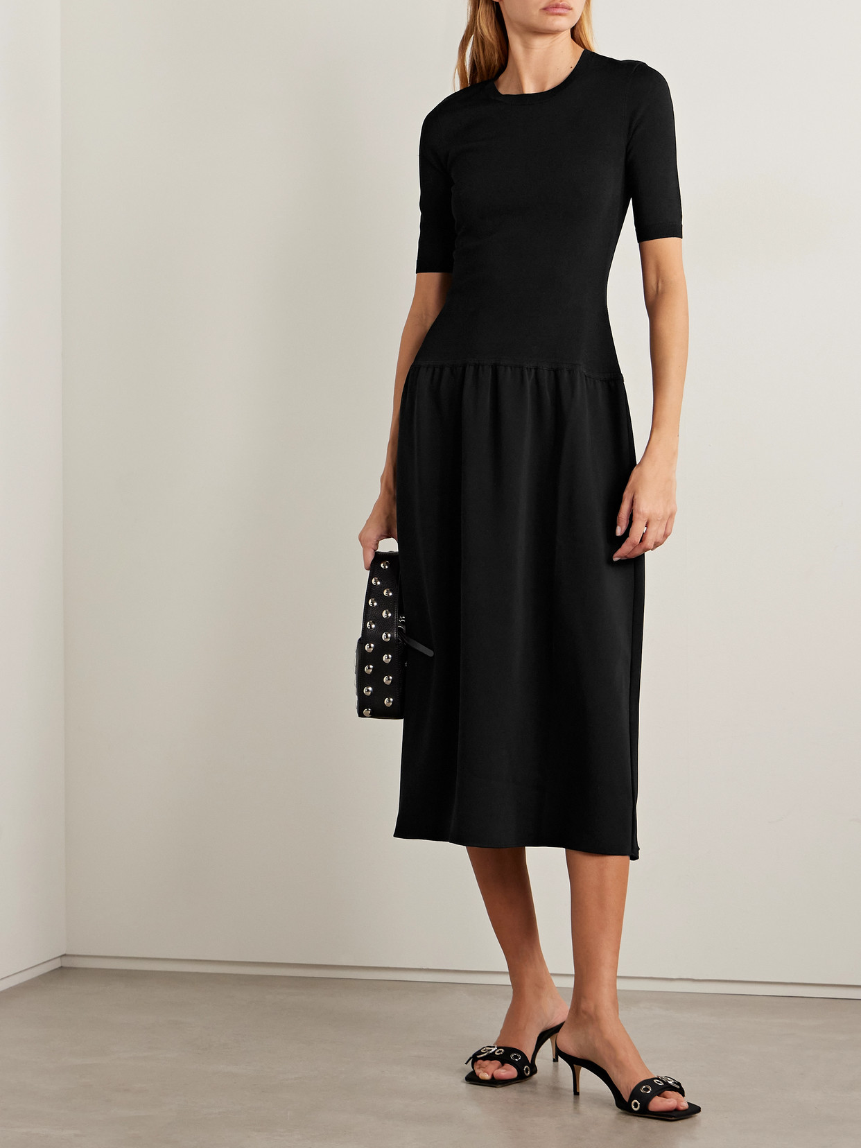 La Ligne Day Stretch-knit Midi Dress In Multi