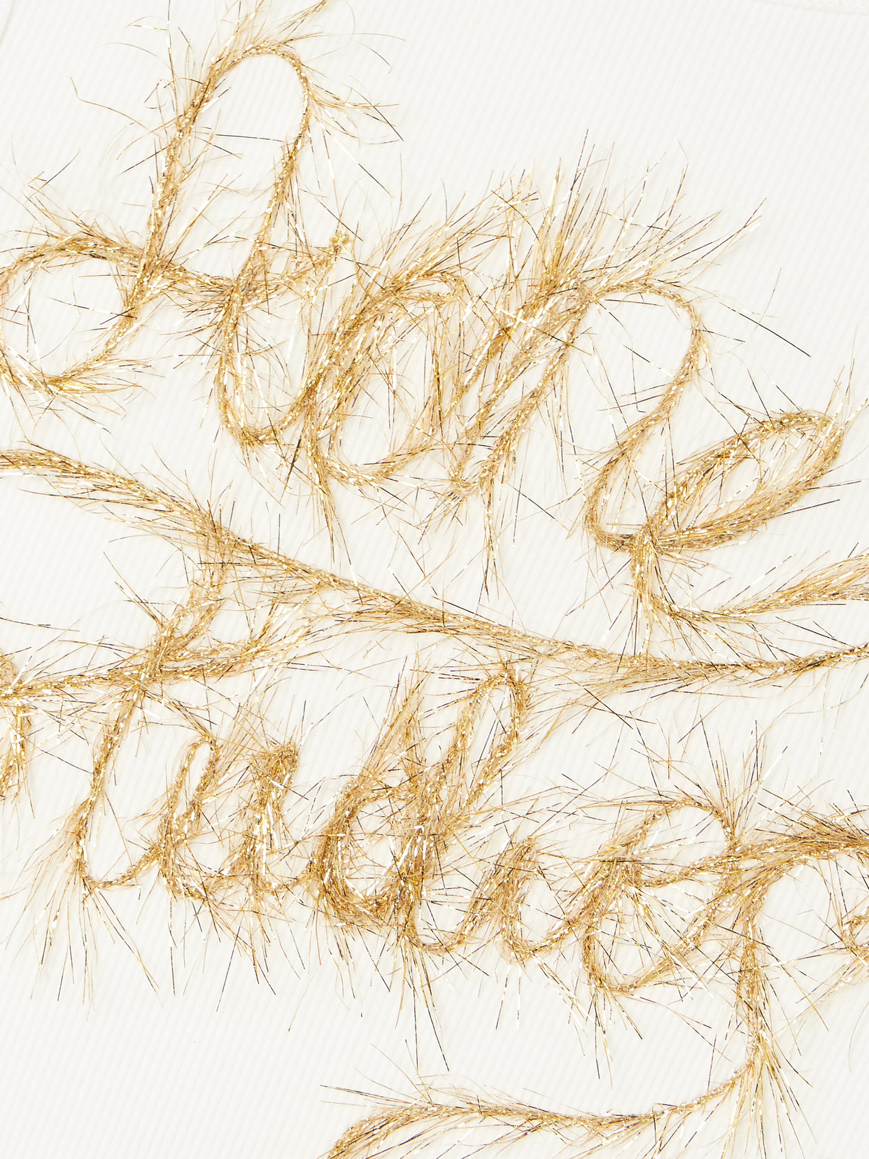 Acne Studios Tinsel-trimmed Layered Cotton-blend Jersey T-shirt In White