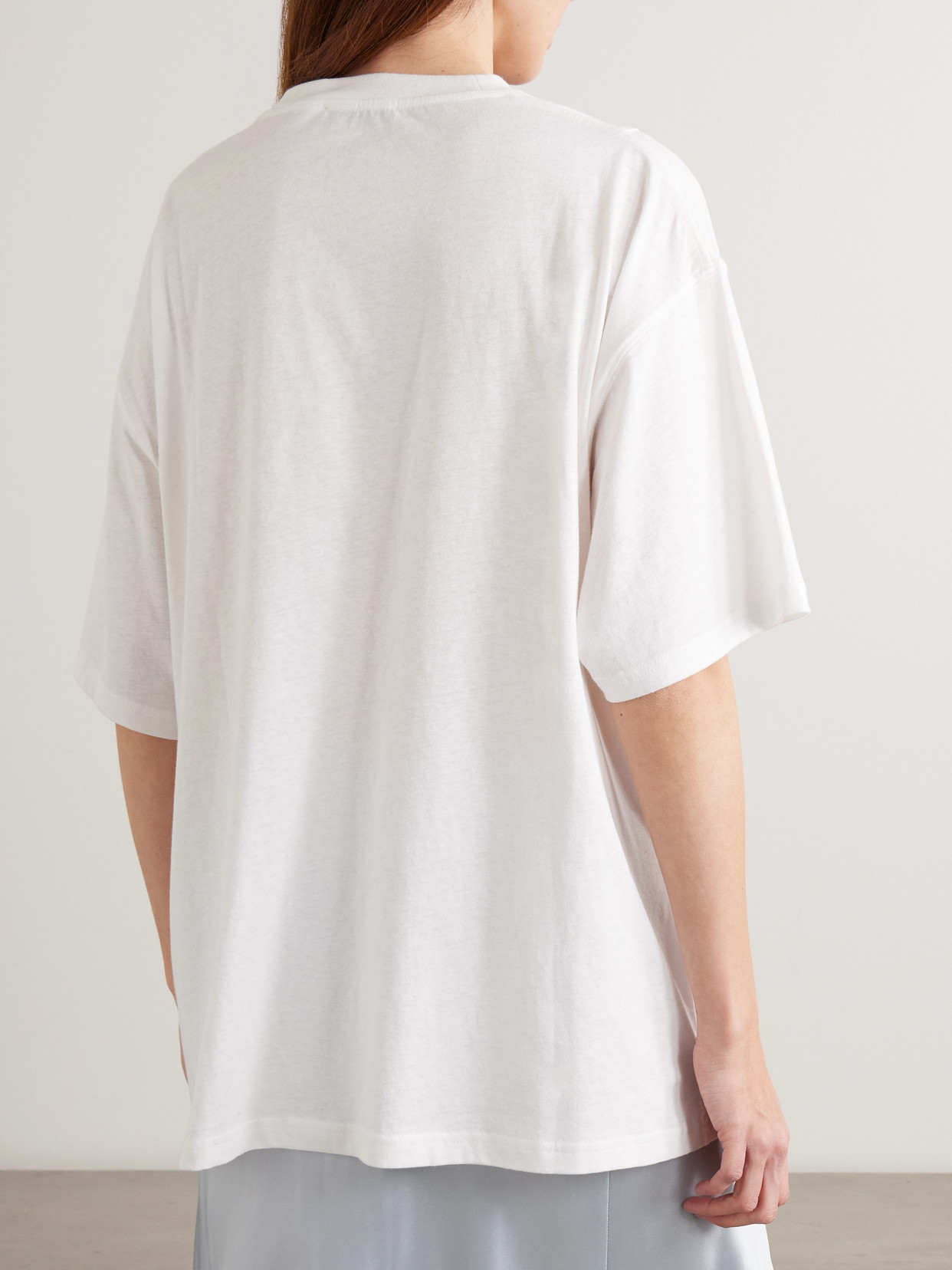Acne Studios Printed Cotton-jersey T-shirt In White