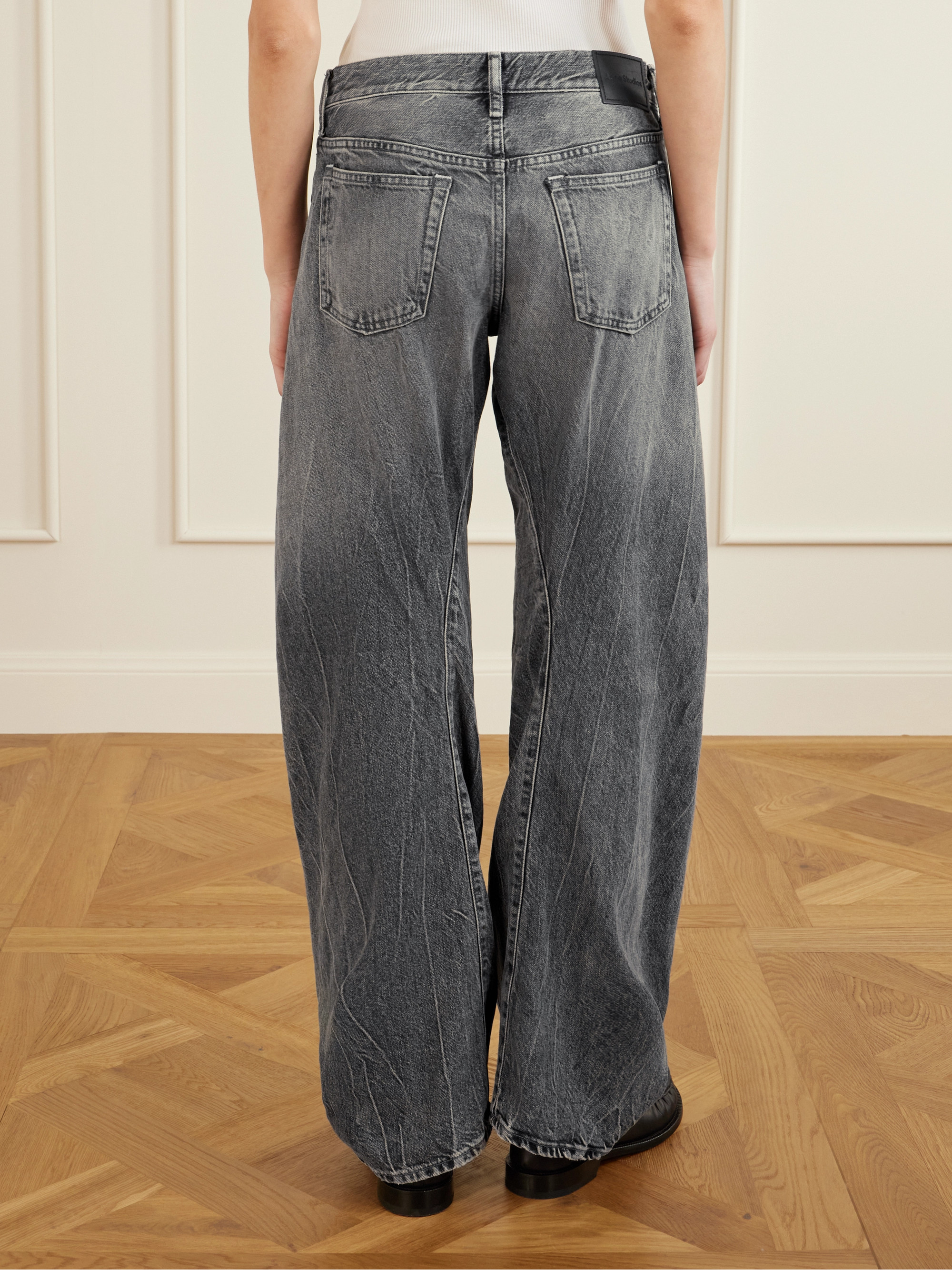 Acne Studios 2006F low-rise barrel-leg jeans