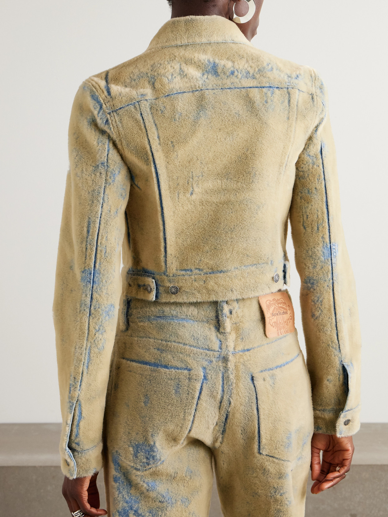 Flocked Denim Jacket